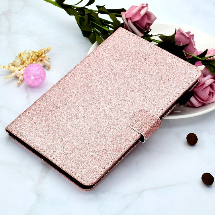 For Galaxy Tab S6 10.5 T860/T865 With Flash Pink Waterproof Protection Case, Card Slot and Bracket