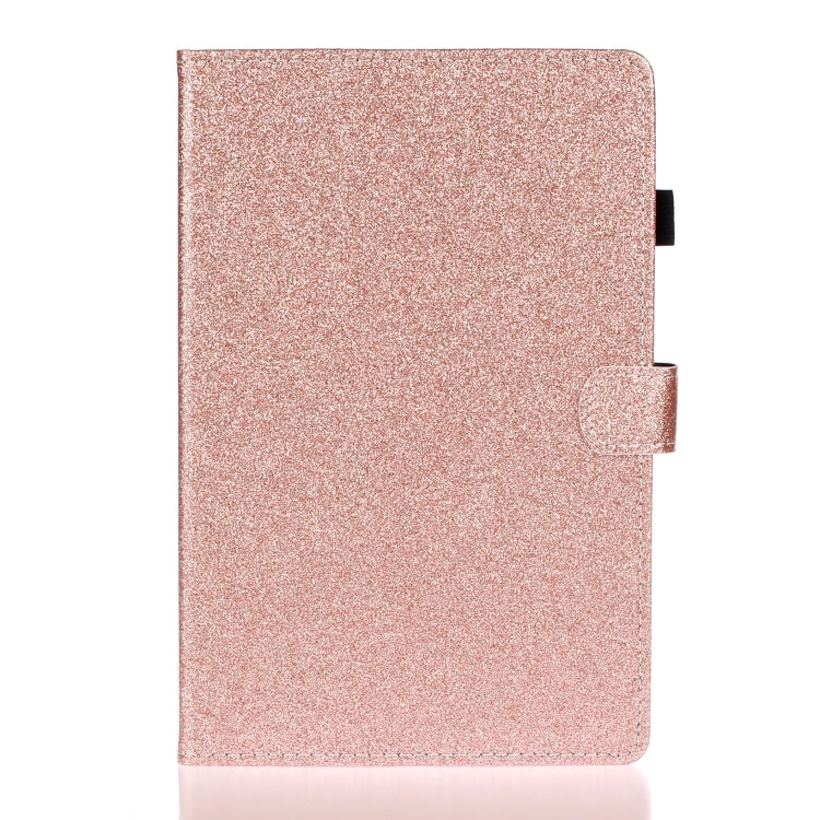 For Galaxy Tab S6 10.5 T860/T865 With Flash Pink Waterproof Protection Case, Card Slot and Bracket