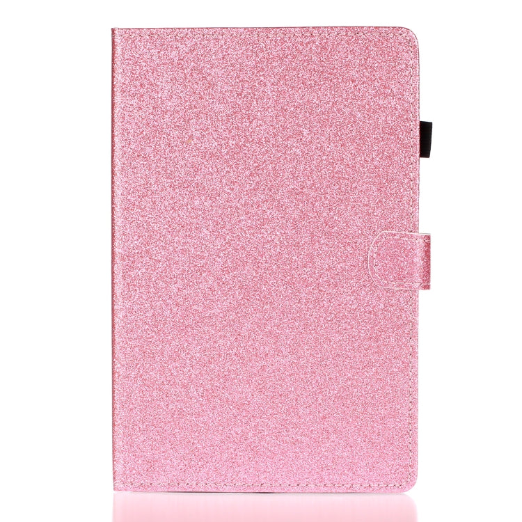 For Galaxy Tab S6 10.5 T860/T865 With Flash Pink Waterproof Protection Case, Card Slot and Bracket