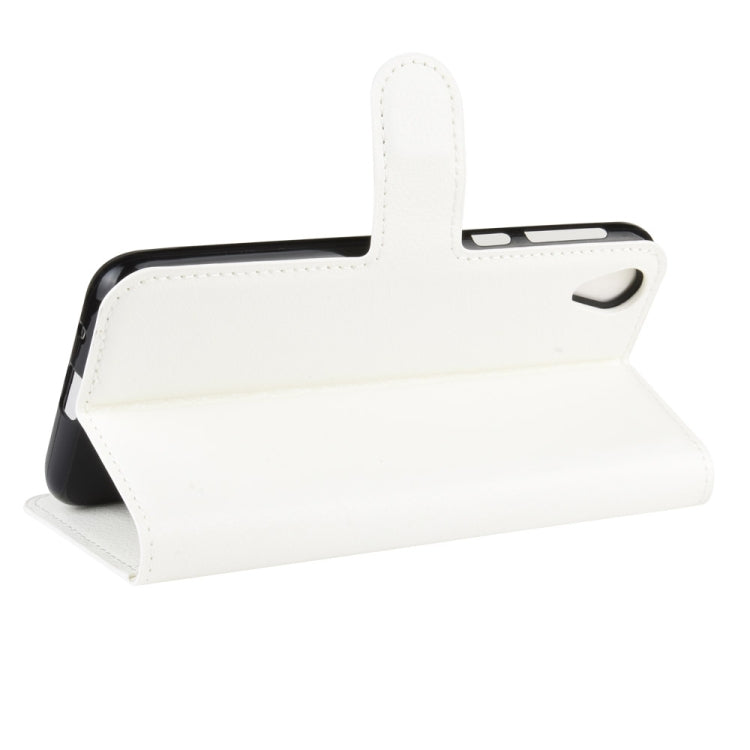 For Motorola Moto E6 Litchi Texture Horizontal Flip Leather Case with Wallet & Holder & Card Slots