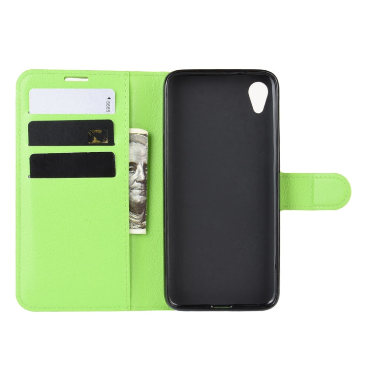For Motorola Moto E6 Litchi Texture Horizontal Flip Leather Case with Wallet & Holder & Card Slots