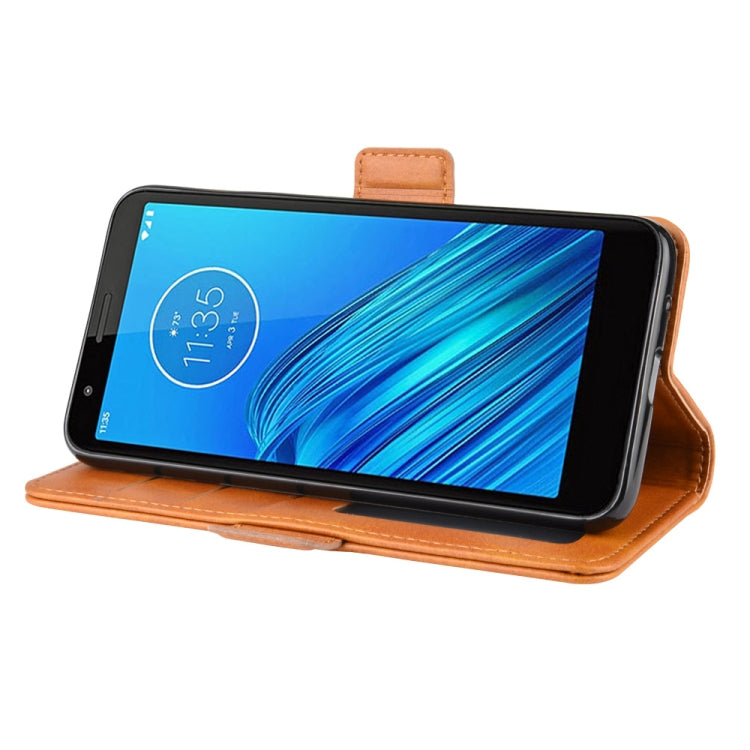 For Motorola Moto E6 Wallet Stand Leather Cell Phone Case with Wallet & Holder & Card Slots