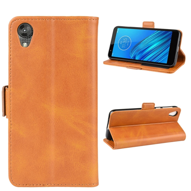 For Motorola Moto E6 Wallet Stand Leather Cell Phone Case with Wallet & Holder & Card Slots