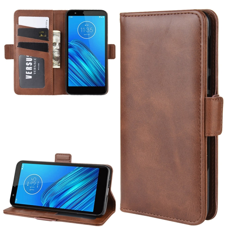 For Motorola Moto E6 Wallet Stand Leather Cell Phone Case with Wallet & Holder & Card Slots