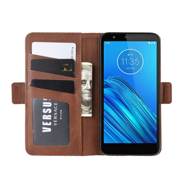 For Motorola Moto E6 Wallet Stand Leather Cell Phone Case with Wallet & Holder & Card Slots