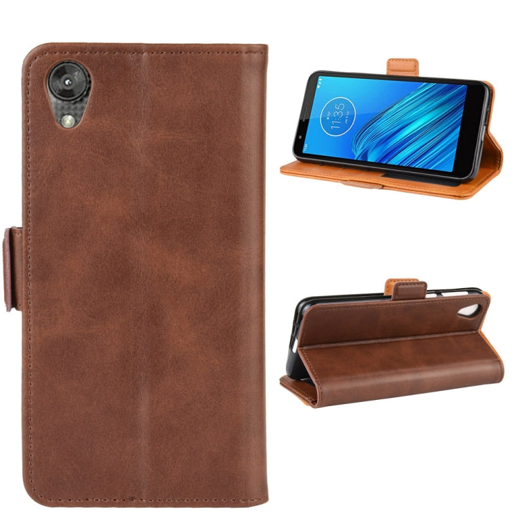 For Motorola Moto E6 Wallet Stand Leather Cell Phone Case with Wallet & Holder & Card Slots