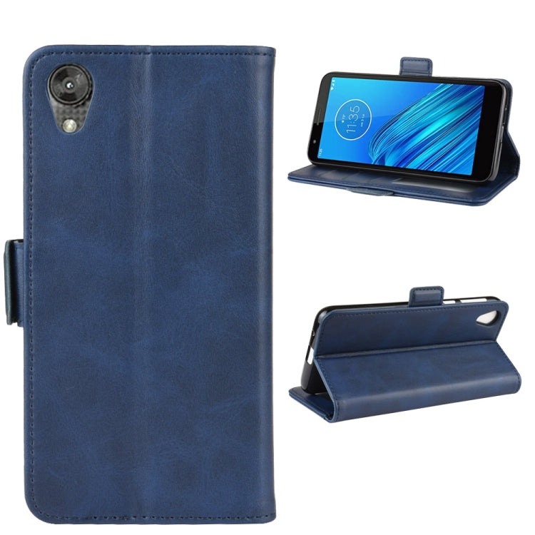 For Motorola Moto E6 Wallet Stand Leather Cell Phone Case with Wallet & Holder & Card Slots