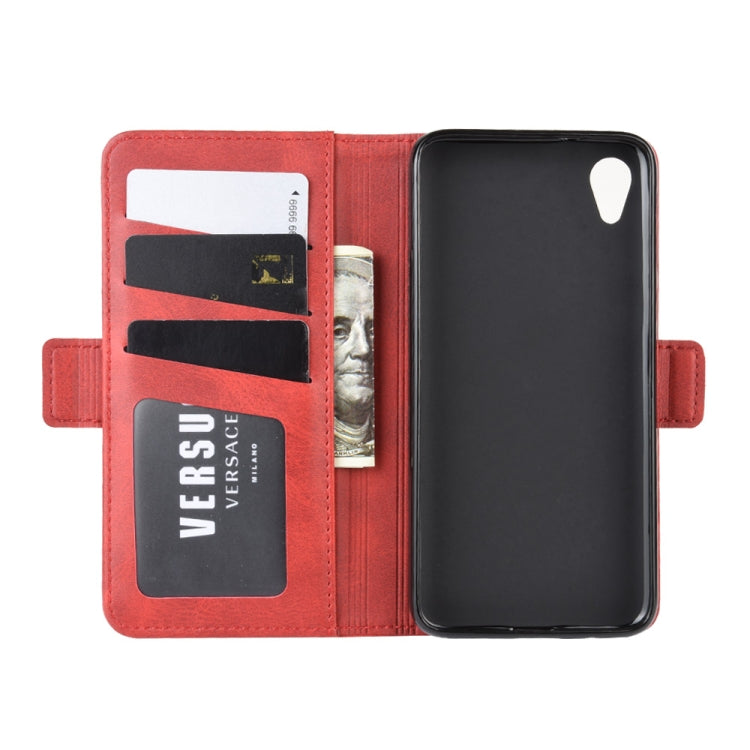 For Motorola Moto E6 Wallet Stand Leather Cell Phone Case with Wallet & Holder & Card Slots