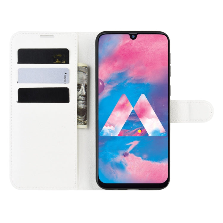 For Galaxy M30s Wallet Stand Leather Cell Phone Case with Wallet & Holder & Card Slots