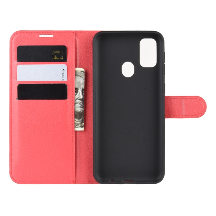 For Galaxy M30s Wallet Stand Leather Cell Phone Case with Wallet & Holder & Card Slots