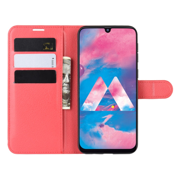 For Galaxy M30s Wallet Stand Leather Cell Phone Case with Wallet & Holder & Card Slots