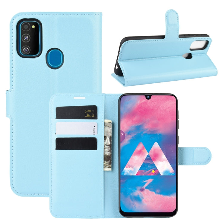 For Galaxy M30s Wallet Stand Leather Cell Phone Case with Wallet & Holder & Card Slots