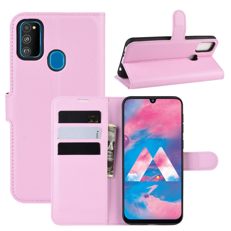 For Galaxy M30s Wallet Stand Leather Cell Phone Case with Wallet & Holder & Card Slots