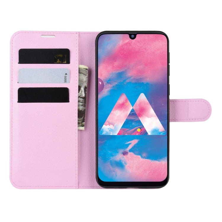 For Galaxy M30s Wallet Stand Leather Cell Phone Case with Wallet & Holder & Card Slots