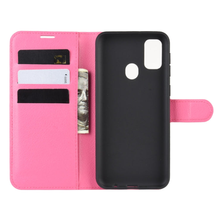 For Galaxy M30s Wallet Stand Leather Cell Phone Case with Wallet & Holder & Card Slots