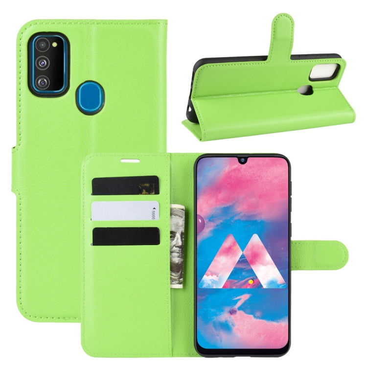 For Galaxy M30s Wallet Stand Leather Cell Phone Case with Wallet & Holder & Card Slots