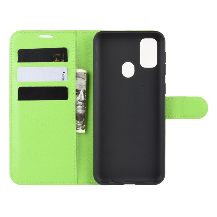 For Galaxy M30s Wallet Stand Leather Cell Phone Case with Wallet & Holder & Card Slots