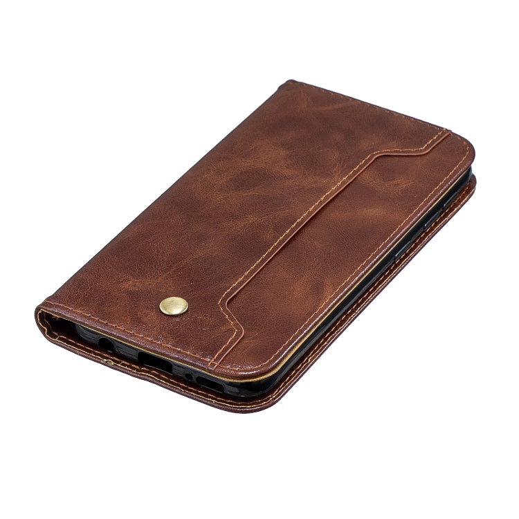 For Galaxy A20E Copper Buckle Nappa Texture Horizontal Flip Leather Case , with Holder & Card Slots & Wallet