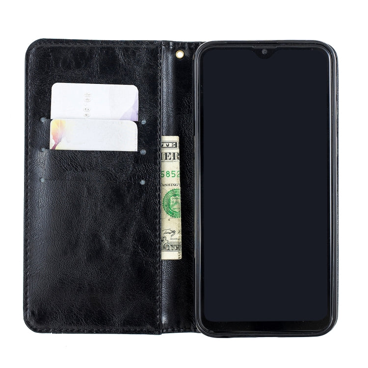 For Galaxy M20 Copper Buckle Nappa Texture Horizontal Flip Leather Case , with Holder & Card Slots & Wallet