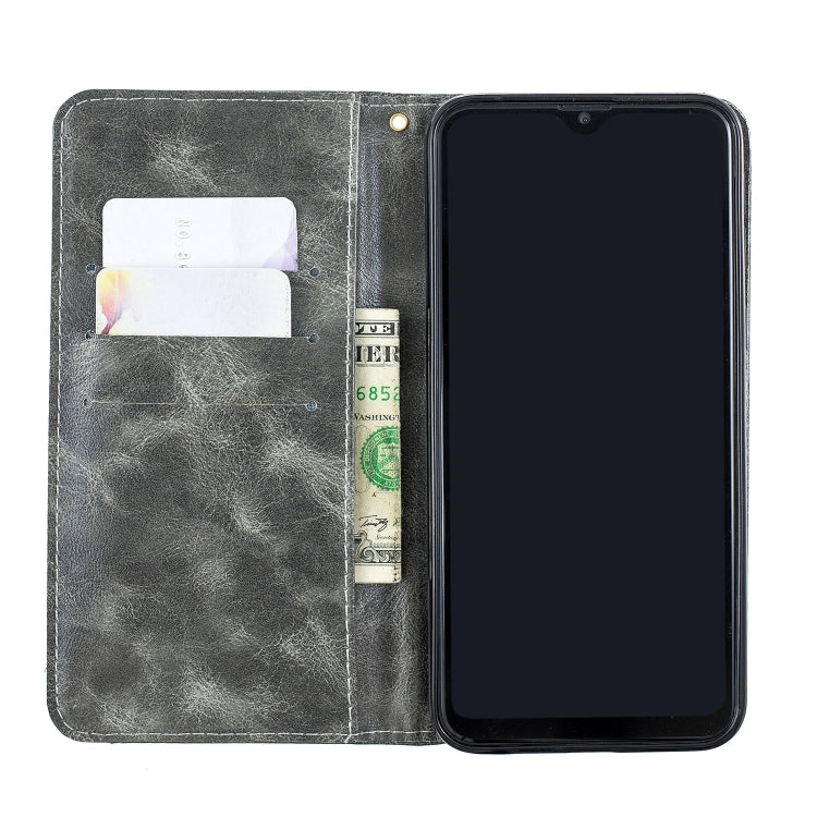 For Galaxy M20 Copper Buckle Nappa Texture Horizontal Flip Leather Case , with Holder & Card Slots & Wallet