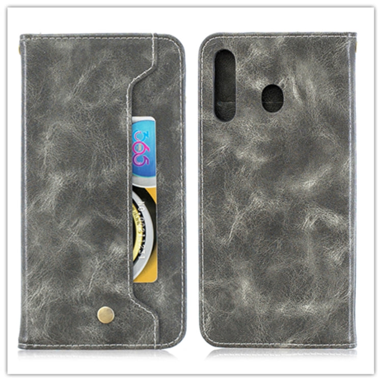 For Galaxy M30 Copper Buckle Nappa Texture Horizontal Flip Leather Case , with Holder & Card Slots & Wallet