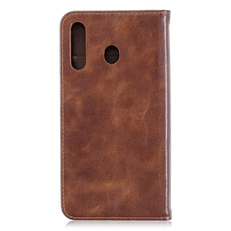 For Galaxy M30 Copper Buckle Nappa Texture Horizontal Flip Leather Case , with Holder & Card Slots & Wallet