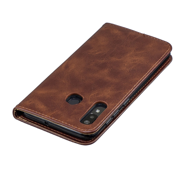 For Galaxy A20 /  A30 Copper Buckle Nappa Texture Horizontal Flip Leather Case, with Holder & Card Slots & Wallet