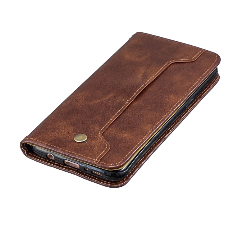 For Galaxy S8 Copper Buckle Nappa Texture Horizontal Flip Leather Case, with Holder & Card Slots & Wallet