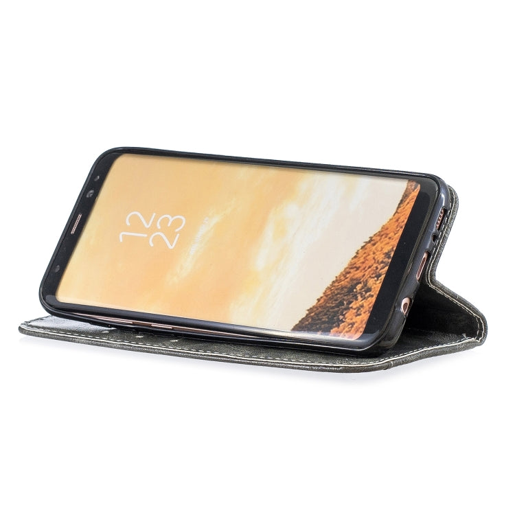 For Galaxy S8+ Copper Buckle Nappa Texture Horizontal Flip Leather Case, with Holder & Card Slots & Wallet