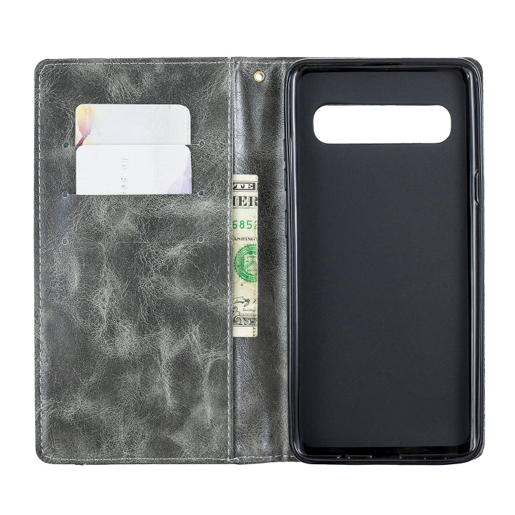 For Galaxy S10 5G Copper Buckle Nappa Texture Horizontal Flip Leather Case, with Holder & Card Slots & Wallet