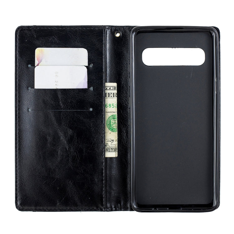 For Galaxy S10 5G Copper Buckle Nappa Texture Horizontal Flip Leather Case, with Holder & Card Slots & Wallet