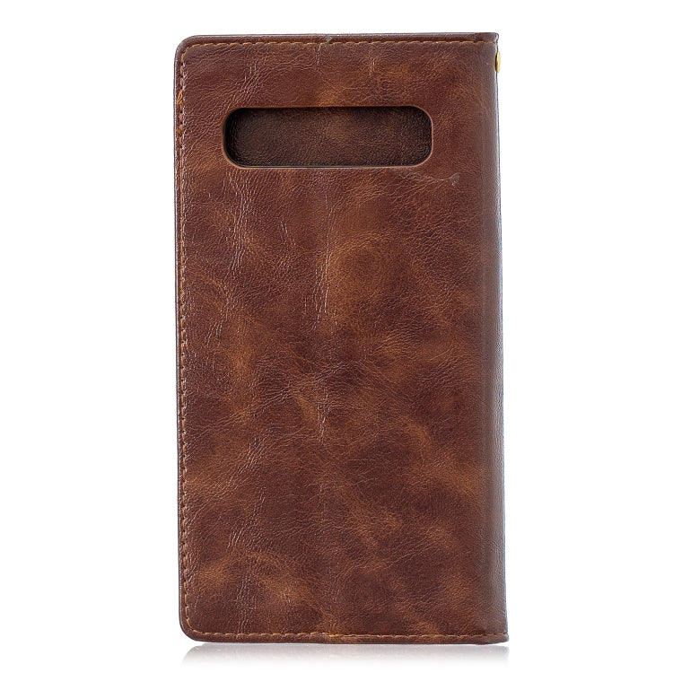 For Galaxy S10 5G Copper Buckle Nappa Texture Horizontal Flip Leather Case, with Holder & Card Slots & Wallet