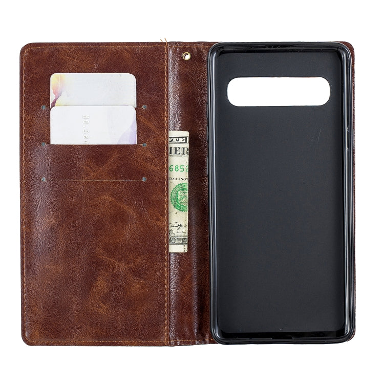 For Galaxy S10 5G Copper Buckle Nappa Texture Horizontal Flip Leather Case, with Holder & Card Slots & Wallet