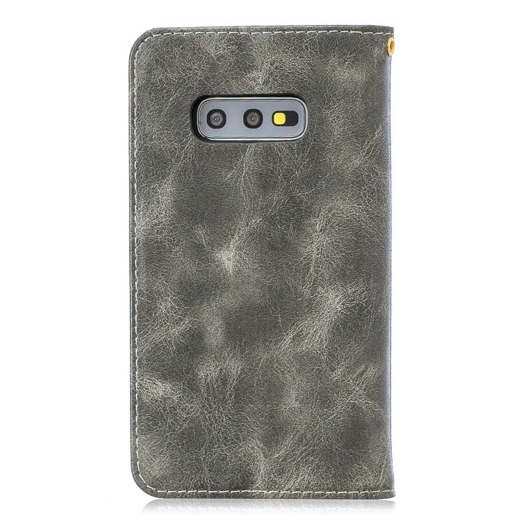 For Galaxy S10e Copper Buckle Nappa Texture Horizontal Flip Leather Case, with Holder & Card Slots & Wallet