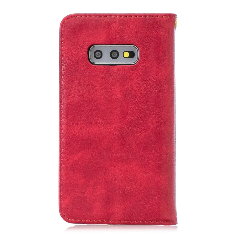 For Galaxy S10e Copper Buckle Nappa Texture Horizontal Flip Leather Case, with Holder & Card Slots & Wallet