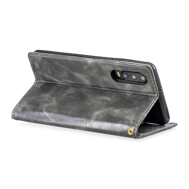 For Huawei  P30 Copper Buckle Nappa Texture Horizontal Flip Leather Case , with Holder & Card Slots & Wallet