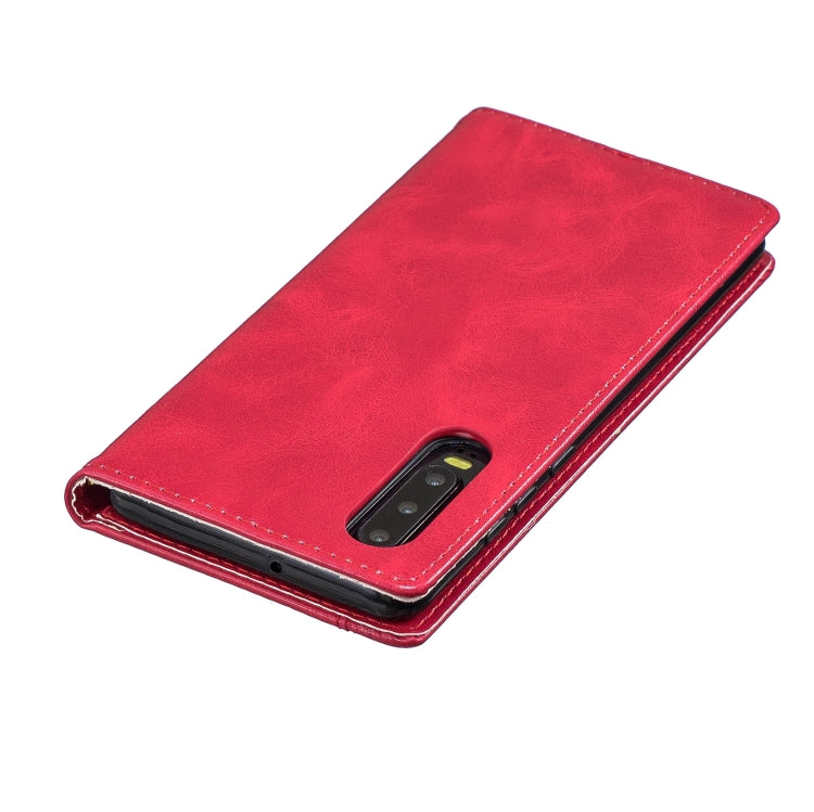 For Huawei  P30 Copper Buckle Nappa Texture Horizontal Flip Leather Case , with Holder & Card Slots & Wallet