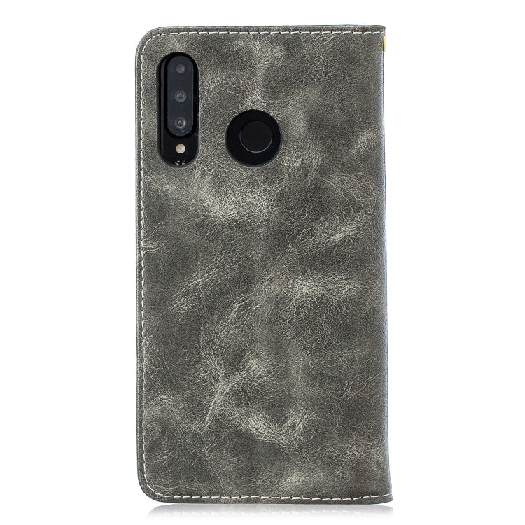 For Huawei P30 Lite Copper Buckle Nappa Texture Horizontal Flip Leather Case , with Holder & Card Slots & Wallet
