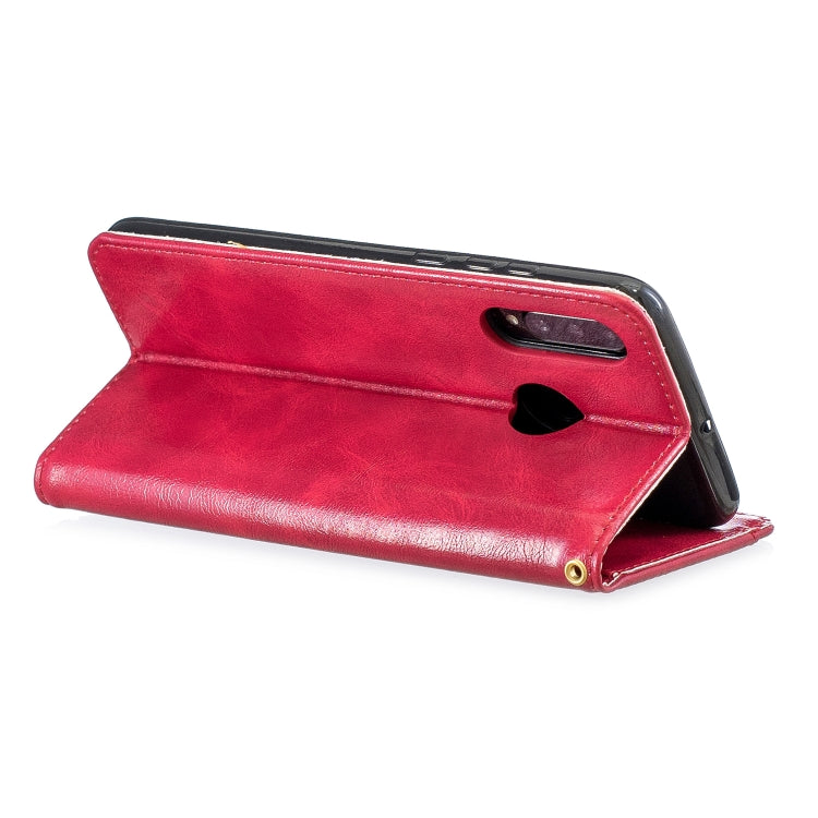 For Huawei P30 Lite Copper Buckle Nappa Texture Horizontal Flip Leather Case , with Holder & Card Slots & Wallet