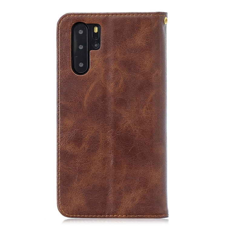 For Huawei  P30 Pro Copper Buckle Nappa Texture Horizontal Flip Leather Case , with Holder & Card Slots & Wallet