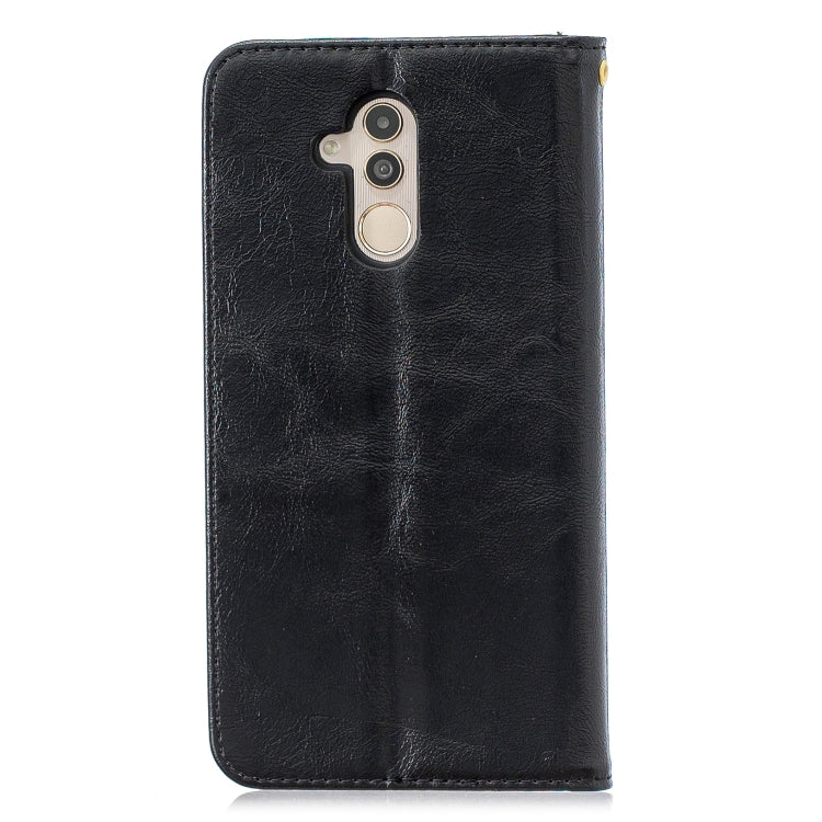 For Huawei  Mate 20 Lite Copper Buckle Nappa Texture Horizontal Flip Leather Case , with Holder & Card Slots & Wallet