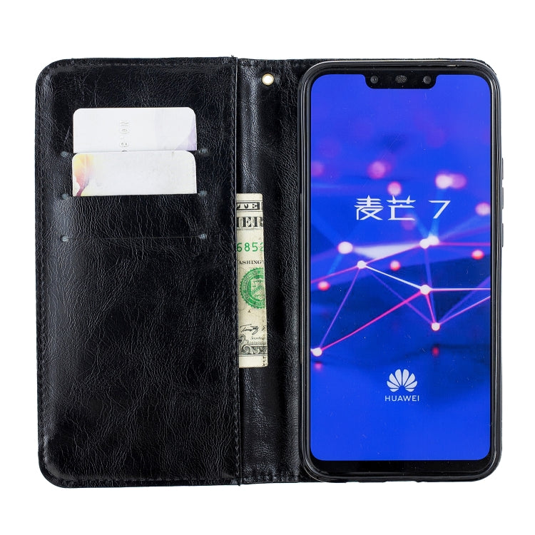For Huawei  Mate 20 Lite Copper Buckle Nappa Texture Horizontal Flip Leather Case , with Holder & Card Slots & Wallet