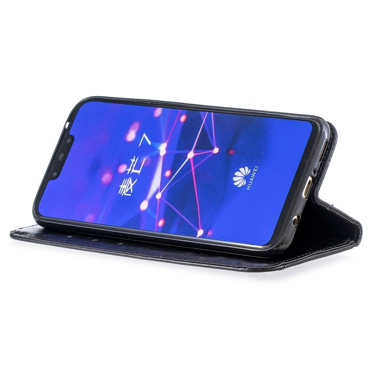 For Huawei  Mate 20 Lite Copper Buckle Nappa Texture Horizontal Flip Leather Case , with Holder & Card Slots & Wallet