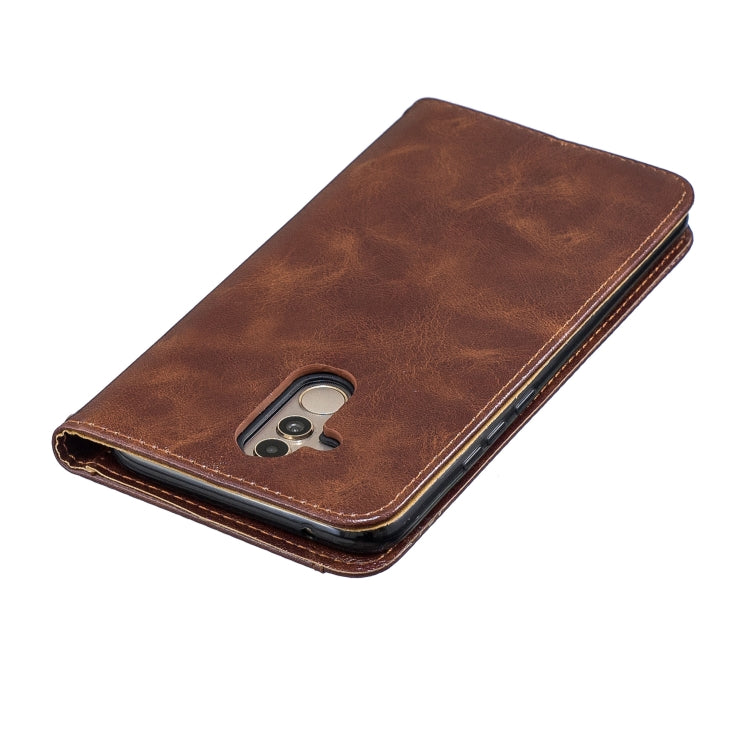 For Huawei  Mate 20 Lite Copper Buckle Nappa Texture Horizontal Flip Leather Case , with Holder & Card Slots & Wallet