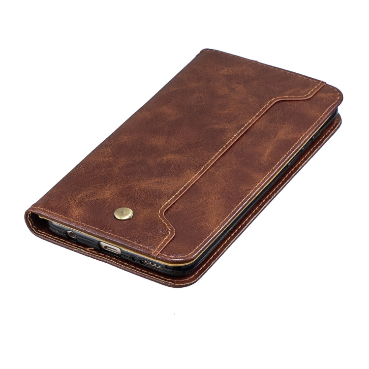 For Huawei Honor 7C Copper Buckle Nappa Texture Horizontal Flip Leather Case , with Holder & Card Slots & Wallet