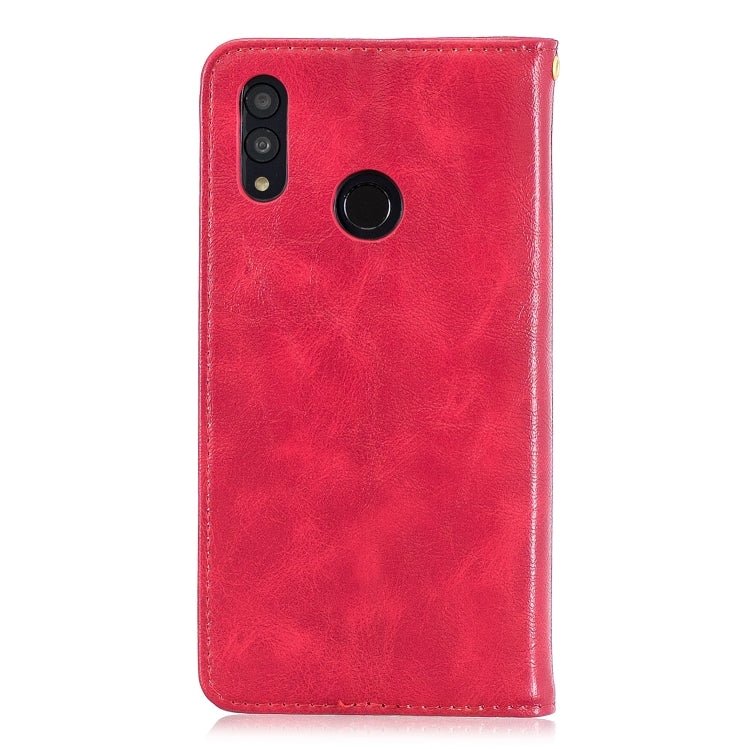 For Huawei Honor 10 Lite Copper Buckle Nappa Texture Horizontal Flip Leather Case , with Holder & Card Slots & Wallet