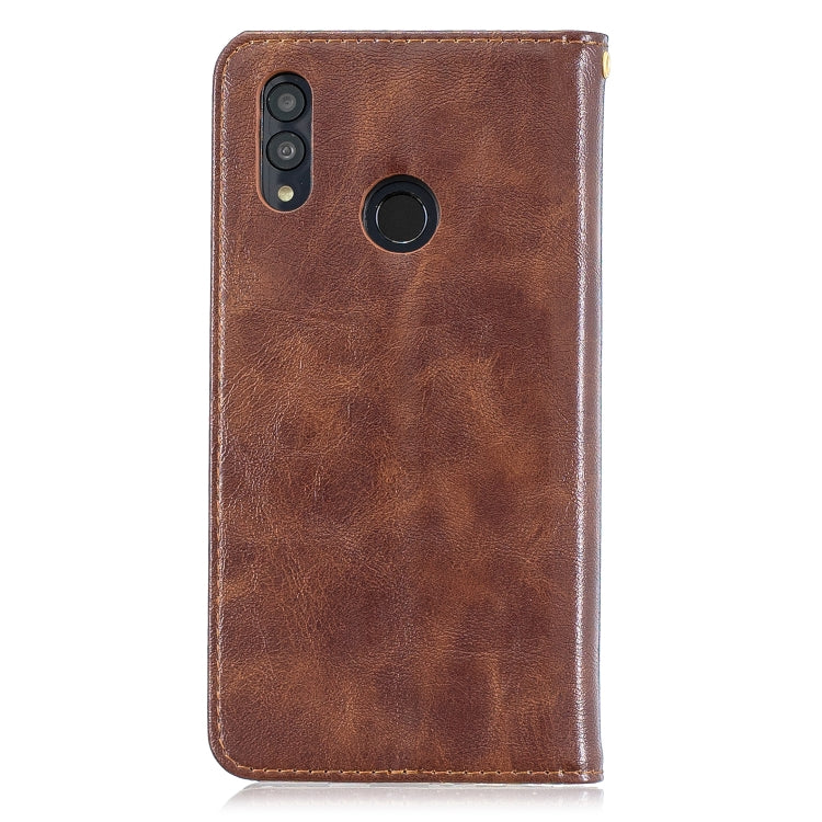 For Huawei Honor 10 Lite Copper Buckle Nappa Texture Horizontal Flip Leather Case , with Holder & Card Slots & Wallet