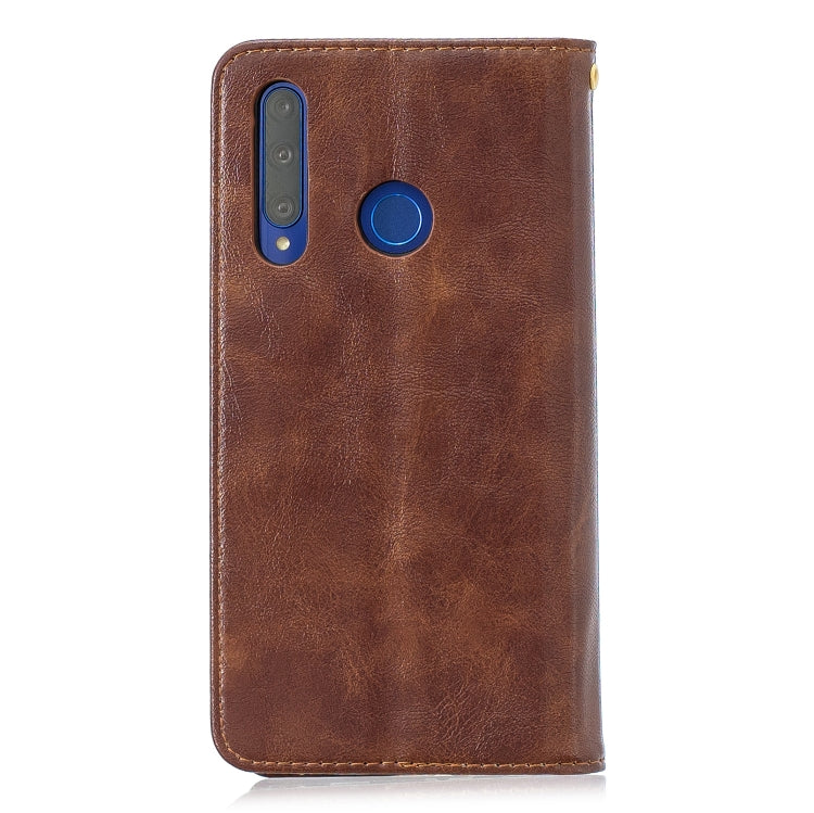 For Huawei Honor 10i Copper Buckle Nappa Texture Horizontal Flip Leather Case , with Holder & Card Slots & Wallet