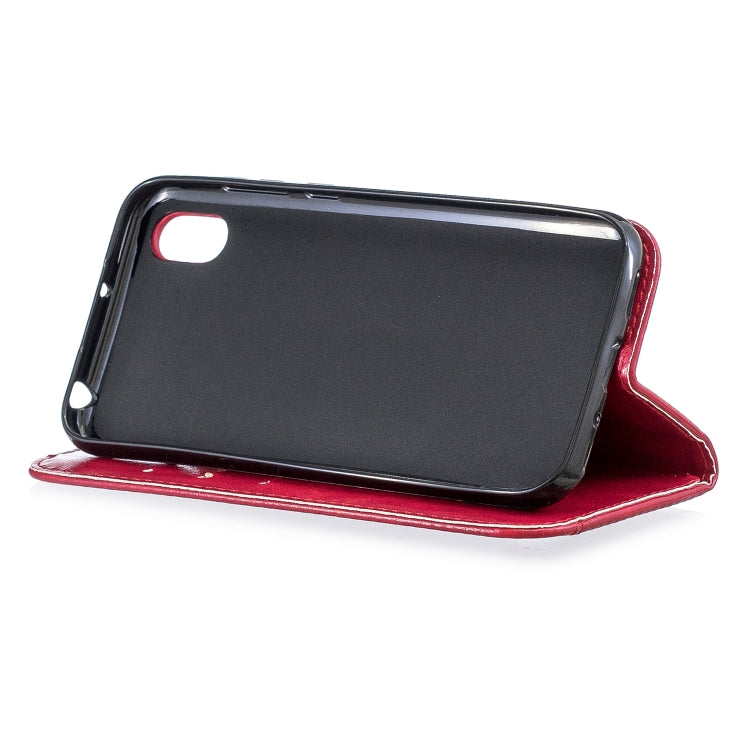 For Huawei  Y5 2019 Copper Buckle Nappa Texture Horizontal Flip Leather Case , with Holder & Card Slots & Wallet