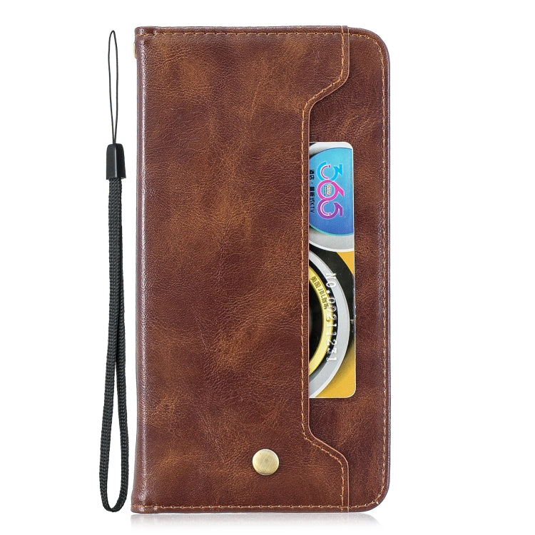 For Huawei  Y7 2019 Copper Buckle Nappa Texture Horizontal Flip Leather Case , with Holder & Card Slots & Wallet